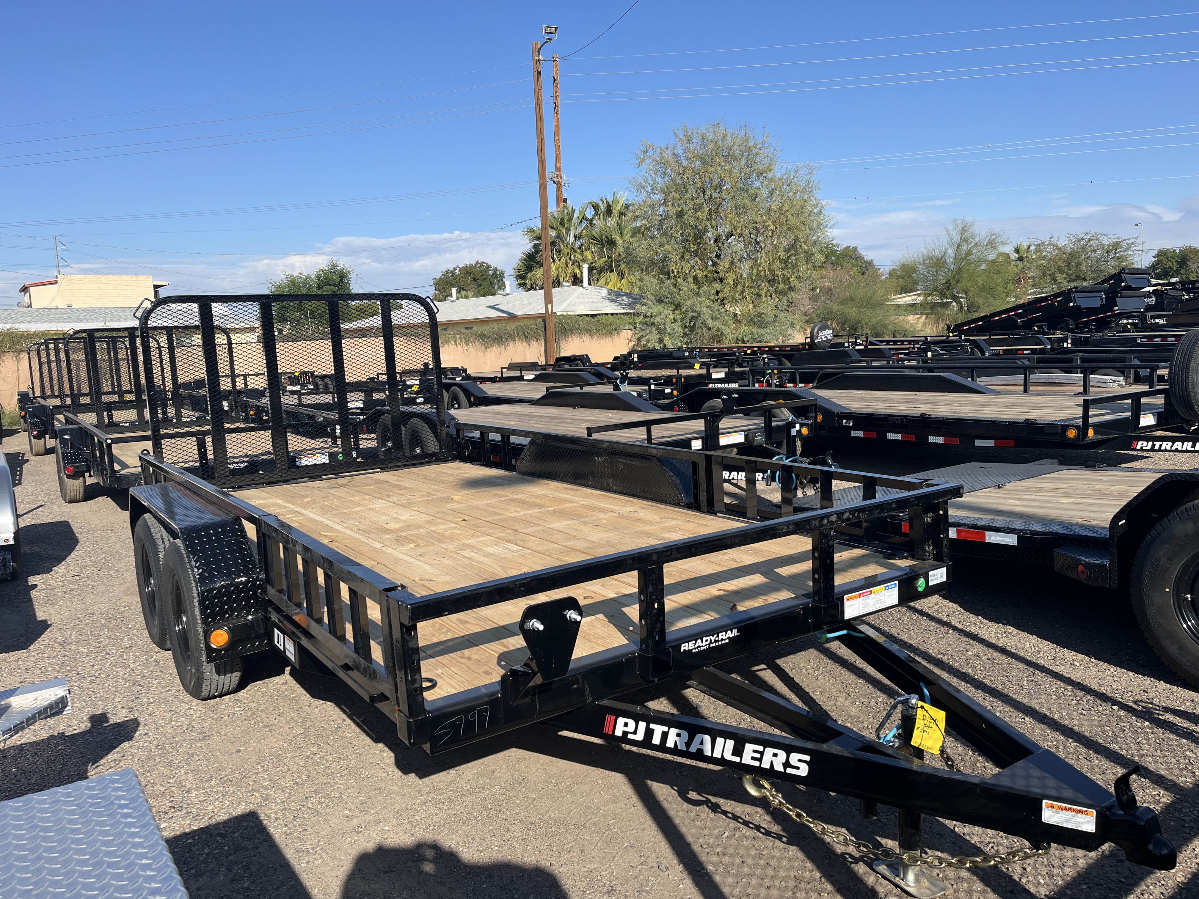 P.J. Trailers 14x83 Tandem Axle, 7K GVWR, Channel Utility, ATV - Stock #PPJ10932 - Image 1 of 5