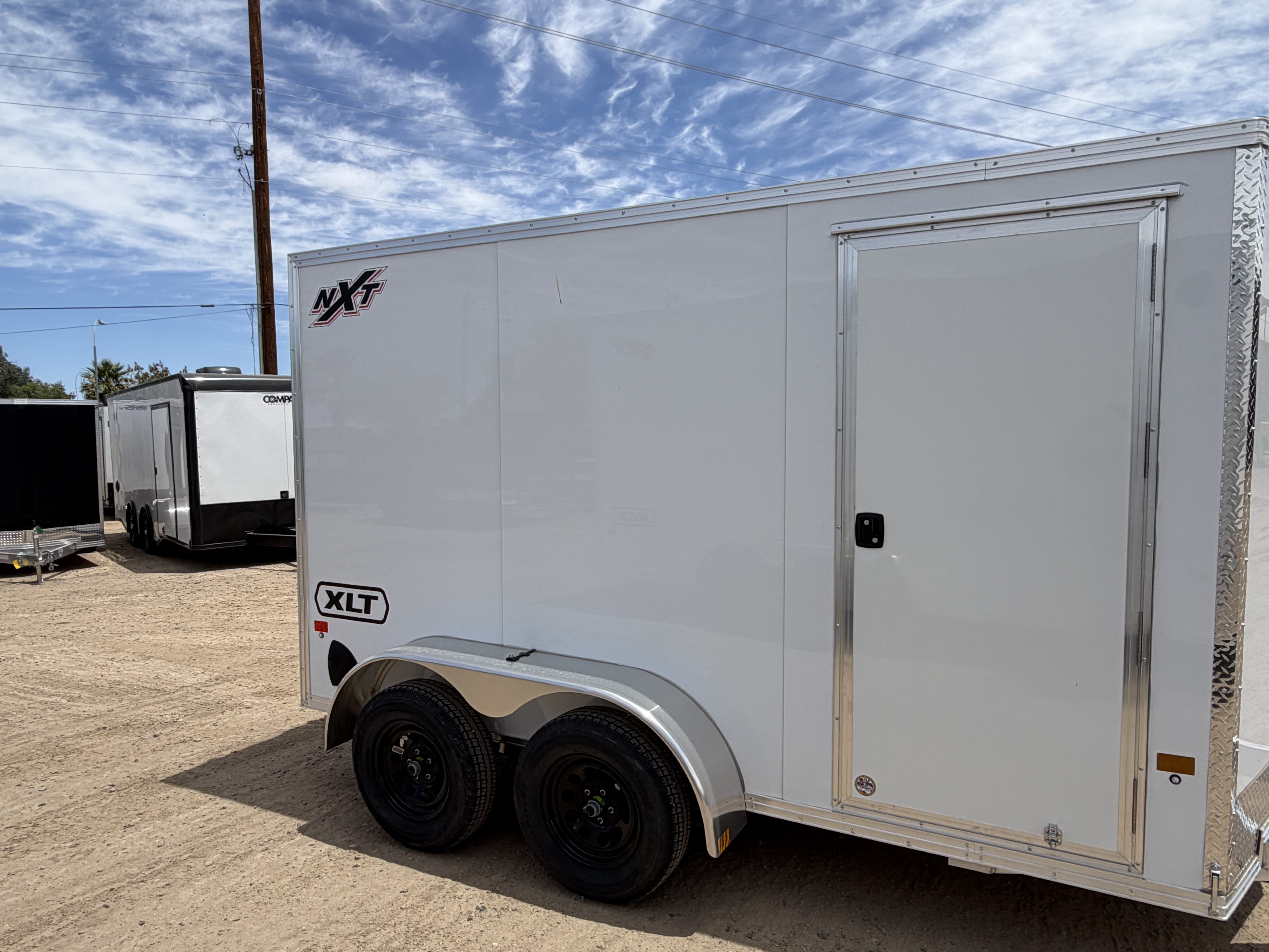 Alcom 12x6 All Aluminum XLT-P Enclosed, 7K GVWR, 72" Side Door, Ramp Door - Stock #ALC268 - Image 2 of 7