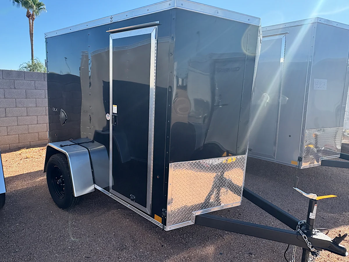 Compass Compass 5'x8' Enclosed Cargo Trailer w/ Ramp Door - Stock #CMP2924 - Image 1 of 6 Compass Compass 5'x8' Enclosed Cargo Trailer w/ Ramp Door - Stock #CMP2924 - Image 1 of 6