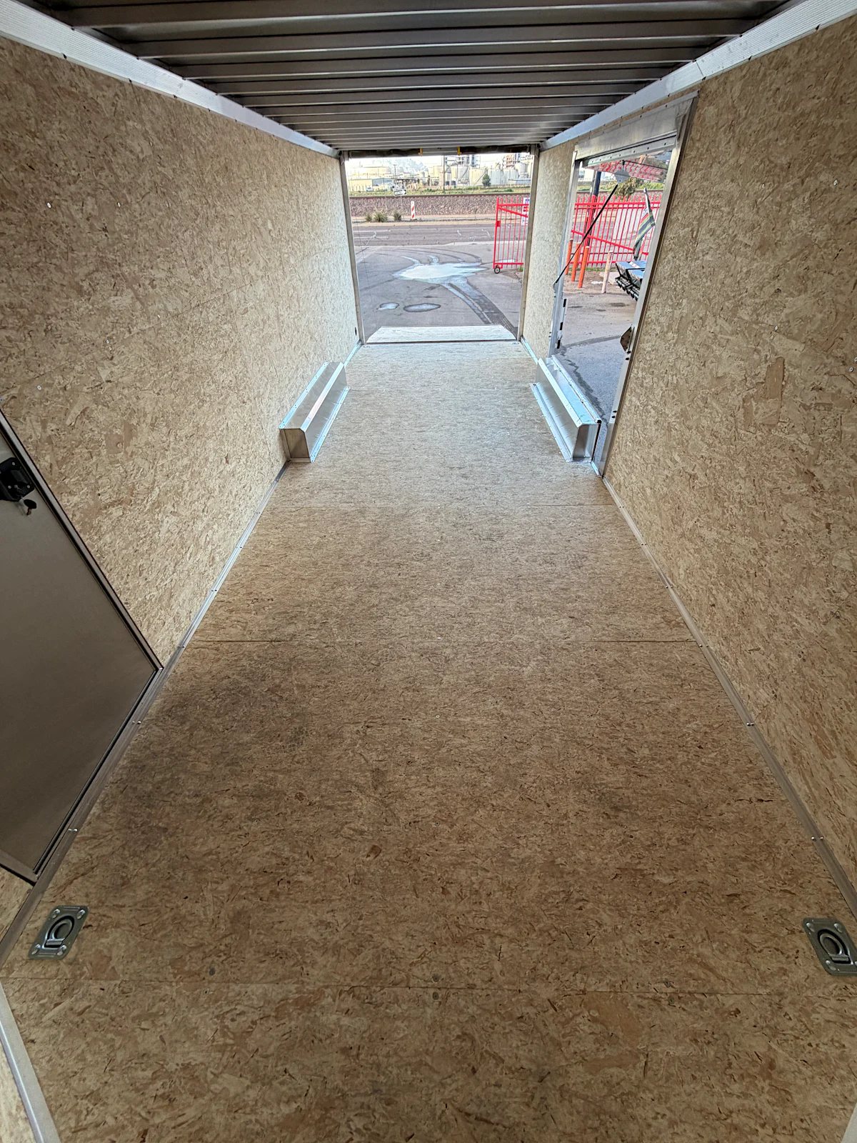 Alcom 24x8.5 All Aluminum XLT-P Car Hauler, Elite Escape Door, 10K GVWR, Ramp Door - Stock #ALC197 - Image 4 of 9 Alcom 24x8.5 All Aluminum XLT-P Car Hauler, Elite Escape Door, 10K GVWR, Ramp Door - Stock #ALC197 - Image 4 of 9