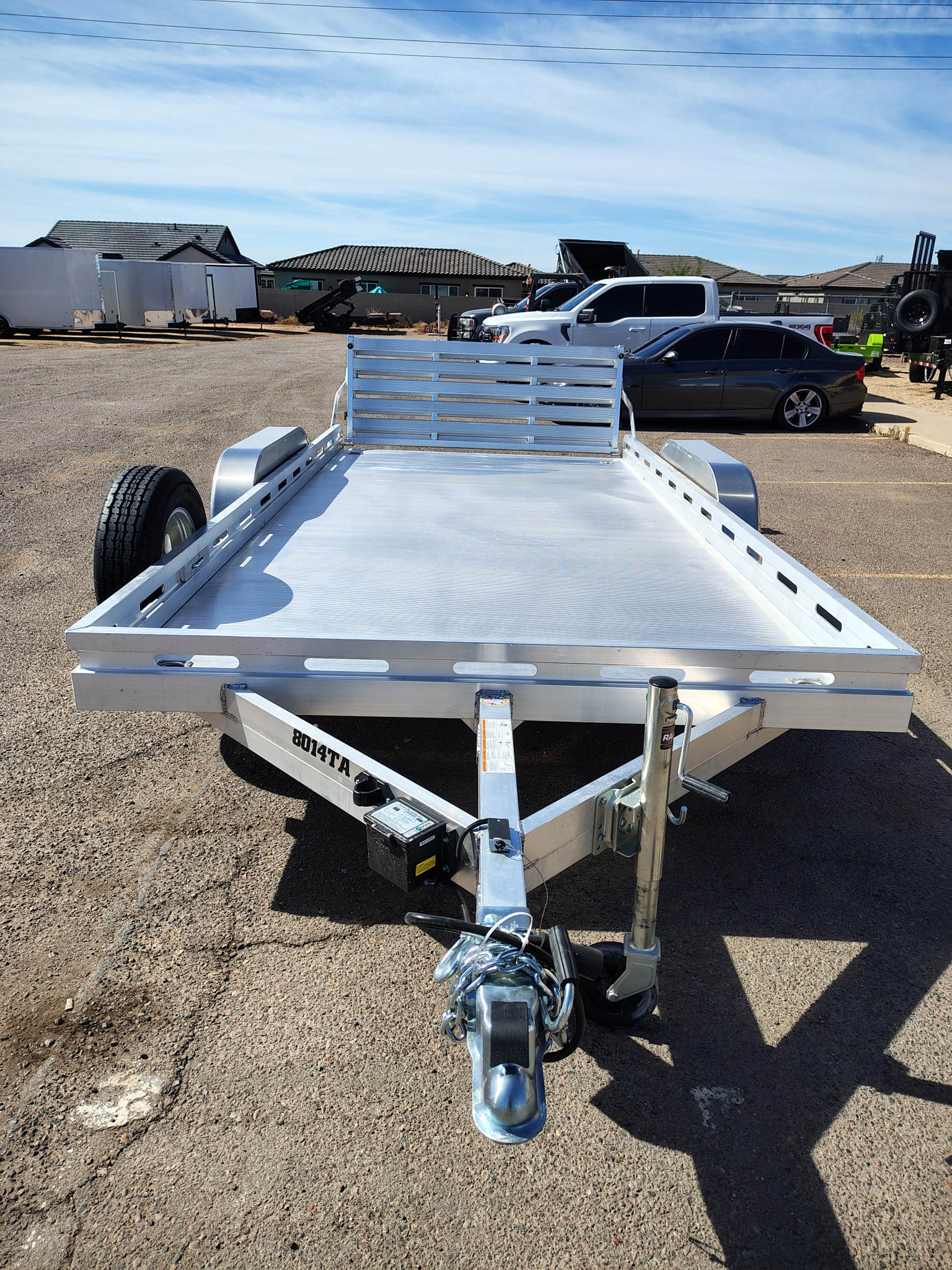 Aluma 14x80 All Aluminum, 8.5K GVWR, Tandem Axle, Bi-Fold Tailgate (8014TA-EL-BT-RTD) - Stock #ALU371 - Image 7 of 7