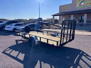 P.J. Trailers 14x77 Single Axle, 3K GVWR, Channel Utility
