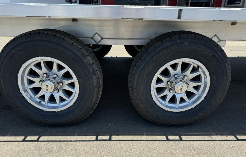 Aluma 24'x102" Aluminum Flatbed Trailer w/ Bi-Fold Tailgate (1024H)