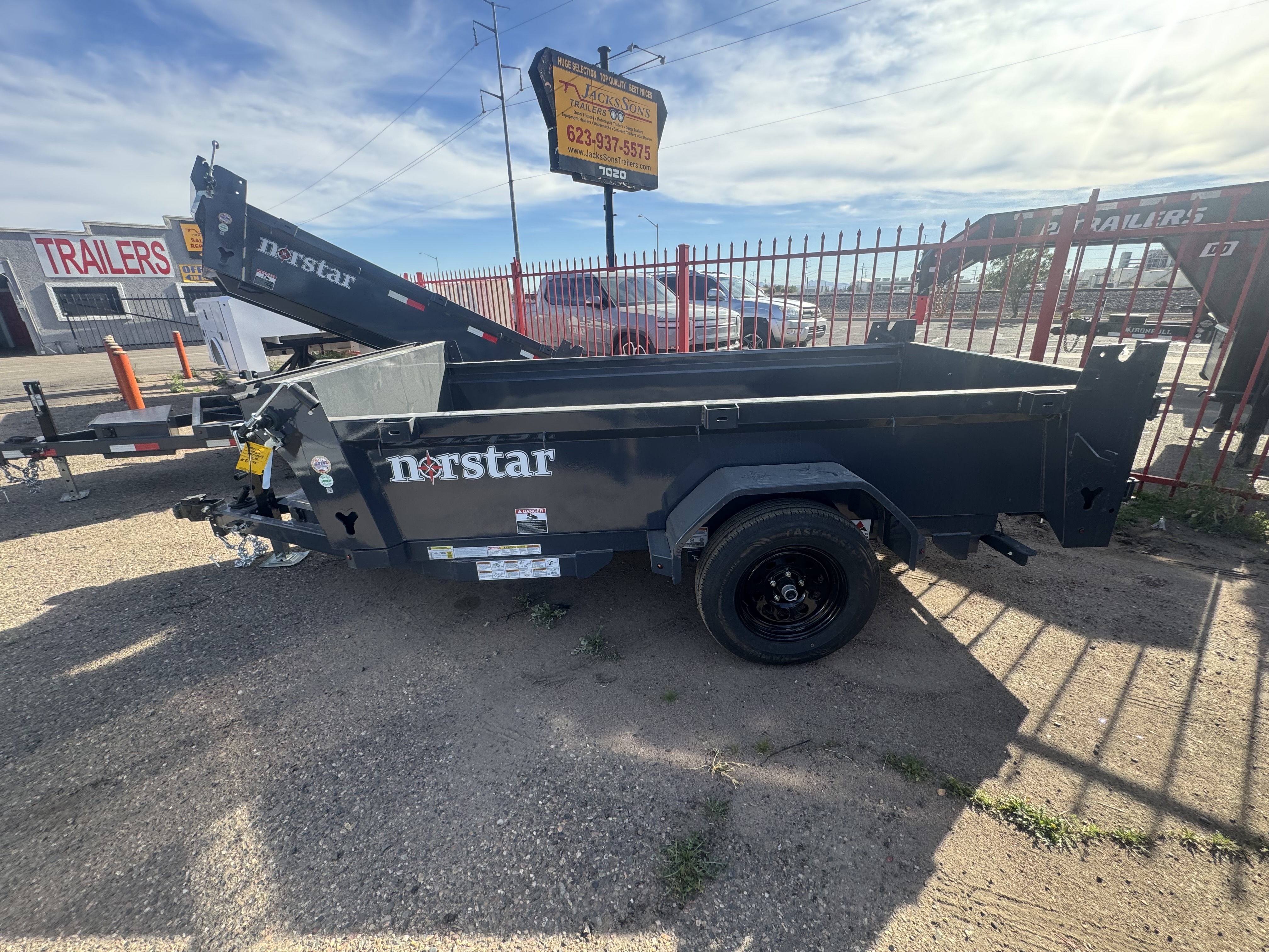 Norstar 10x60 Norstar Single Axle Dump, 3.5K GVWR, 20" Sides - Stock #NST1404 - Image 10 of 12