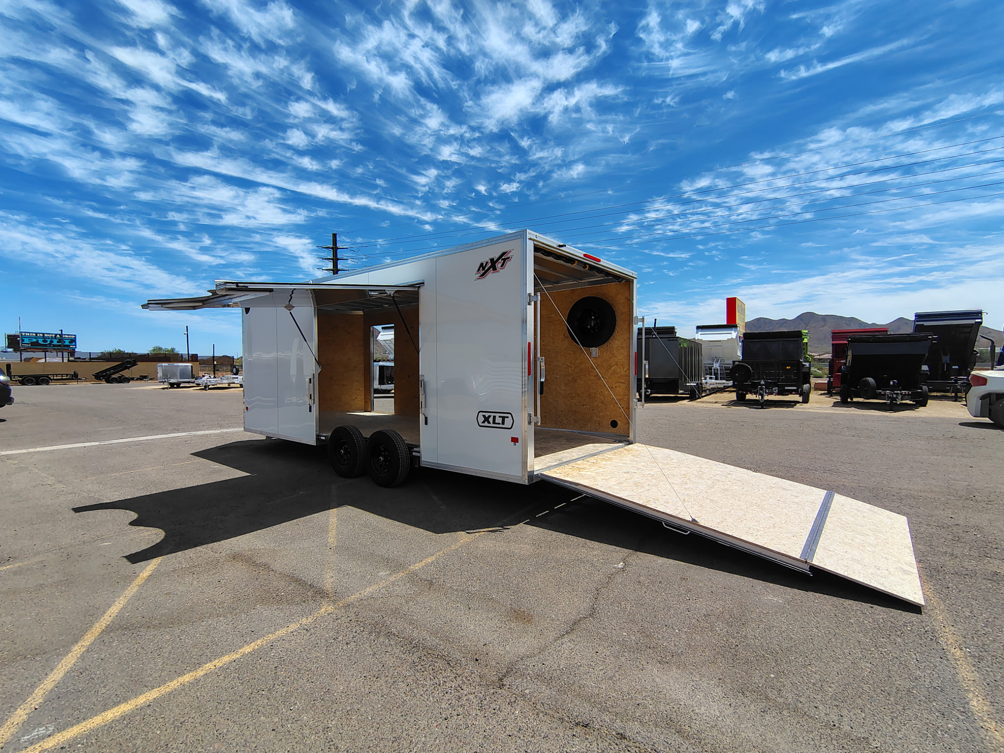 Alcom 20x8.5 All Aluminum XLT-P Car Hauler, Limited Model, 10K GVWR, Ramp Door - Stock #ALC273 - Image 1 of 11