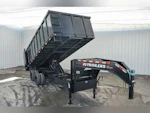 P.J. Trailers 20x102 Tandem Axle, 25,900K GVWR, Goosneck Dump w/Duals, 48" Sides Stock #PJD1587 - Thumbnail 1