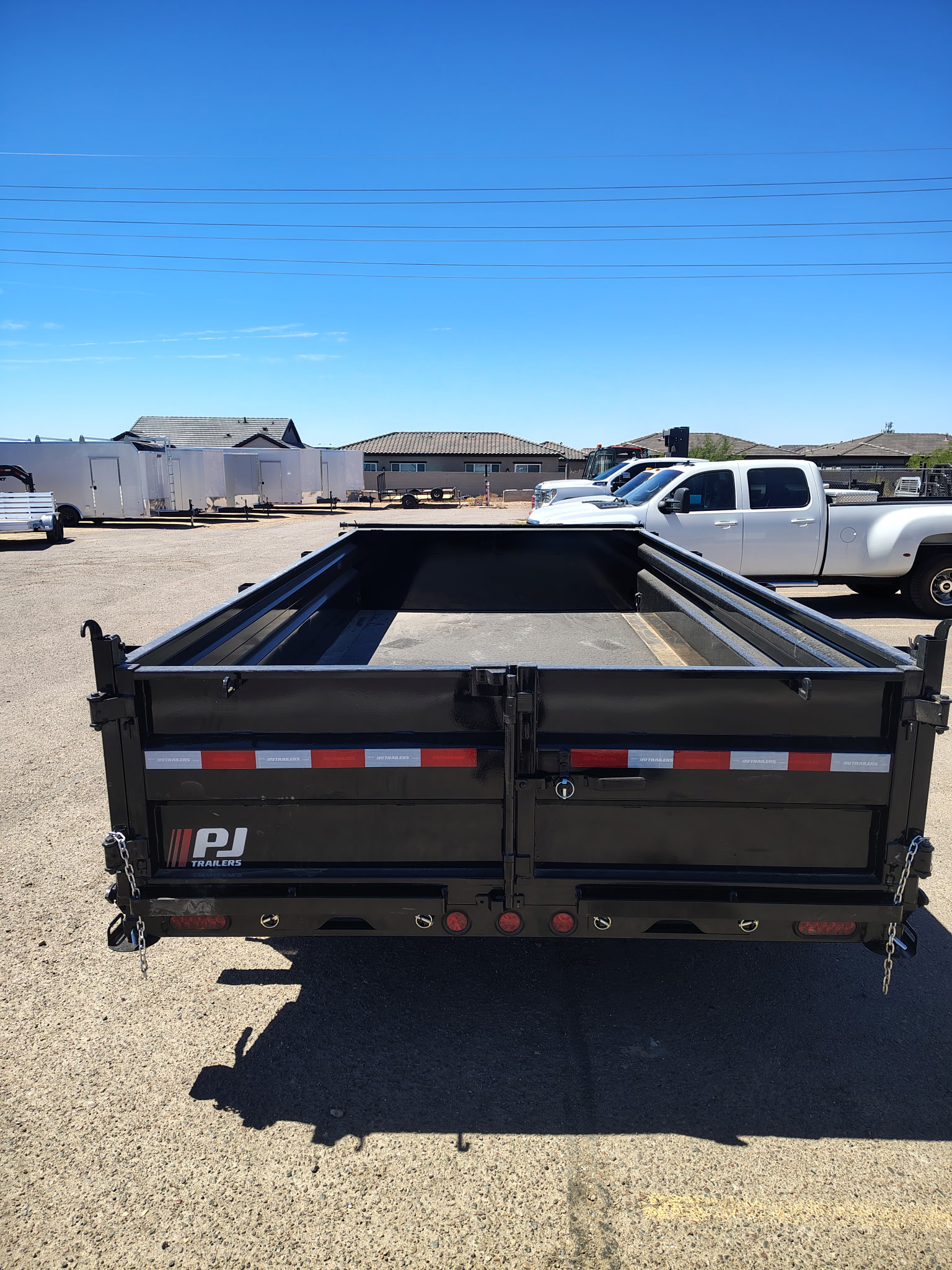 PJ Trailers 14'x83" Scissor Low-Pro Dump Trailer w/ 24" Sides (DL)