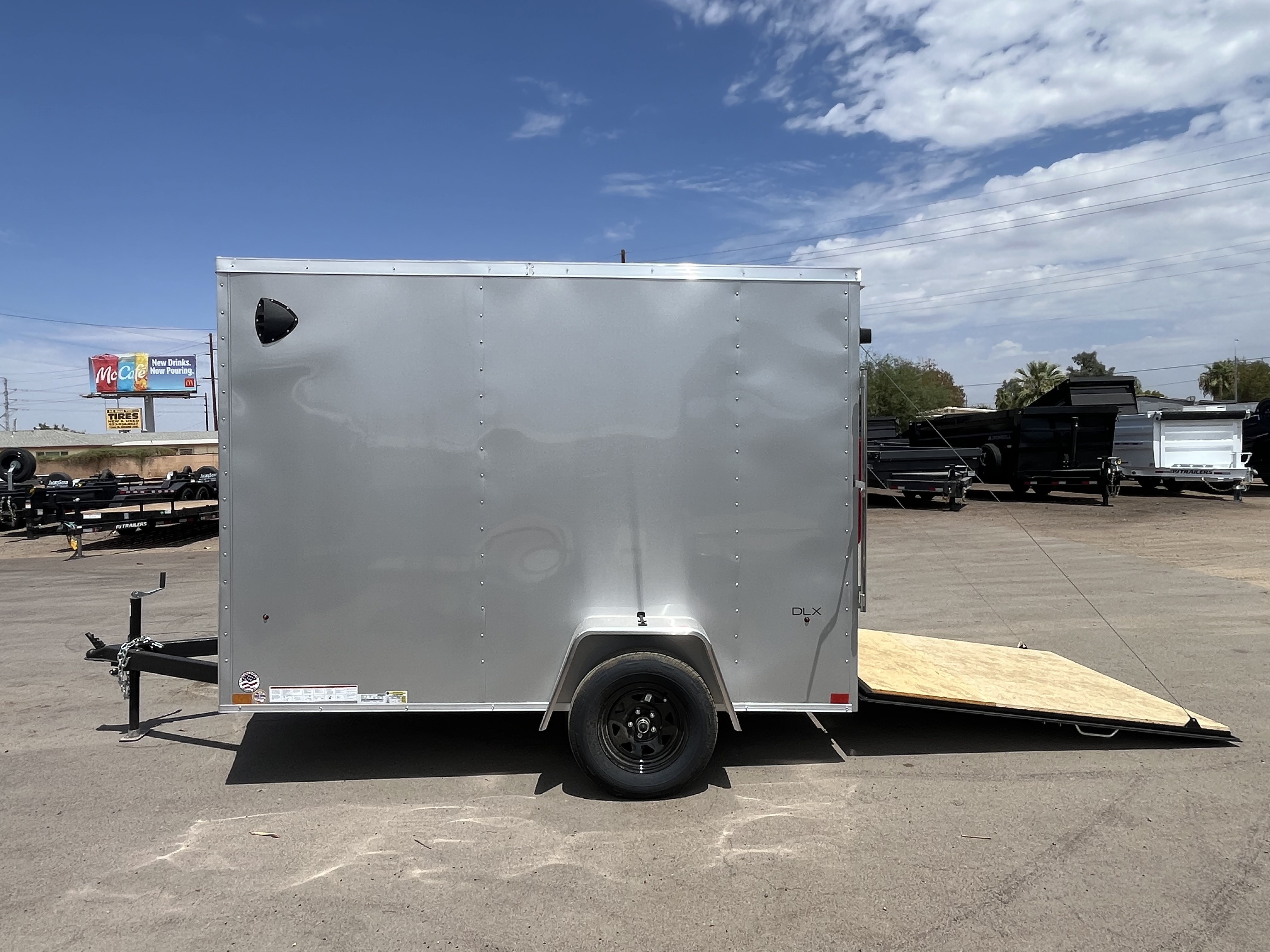 Compass 6'x10' Enclosed Cargo Trailer w/ Rear Ramp Door