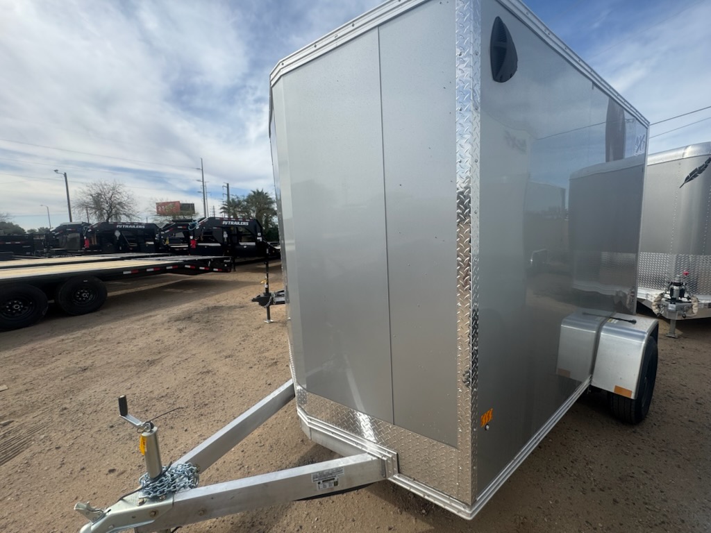 Alcom 10x6 All Aluminum XLT-P2 Enclosed, 3K GVWR, Limited Edition, Ramp Door - Stock #ALC213 - Image 2 of 4
