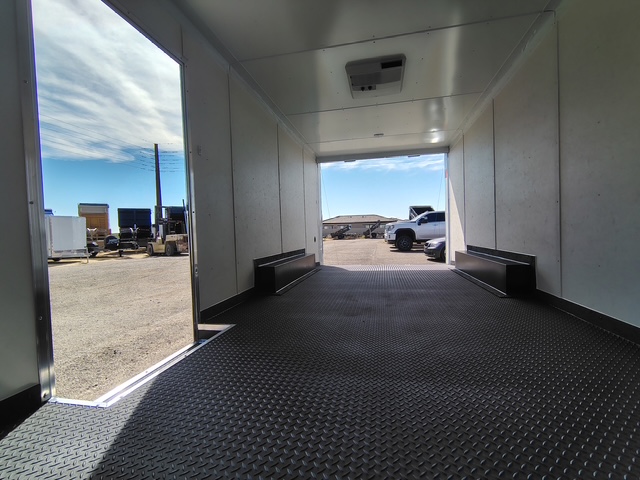 Compass 20x8.5 Jasper SE Car Hauler, 10K GVWR, Ramp Door, A/C, White Wall / Ceiling, RTP Floor - Stock #CMP2758 - Image 2 of 9