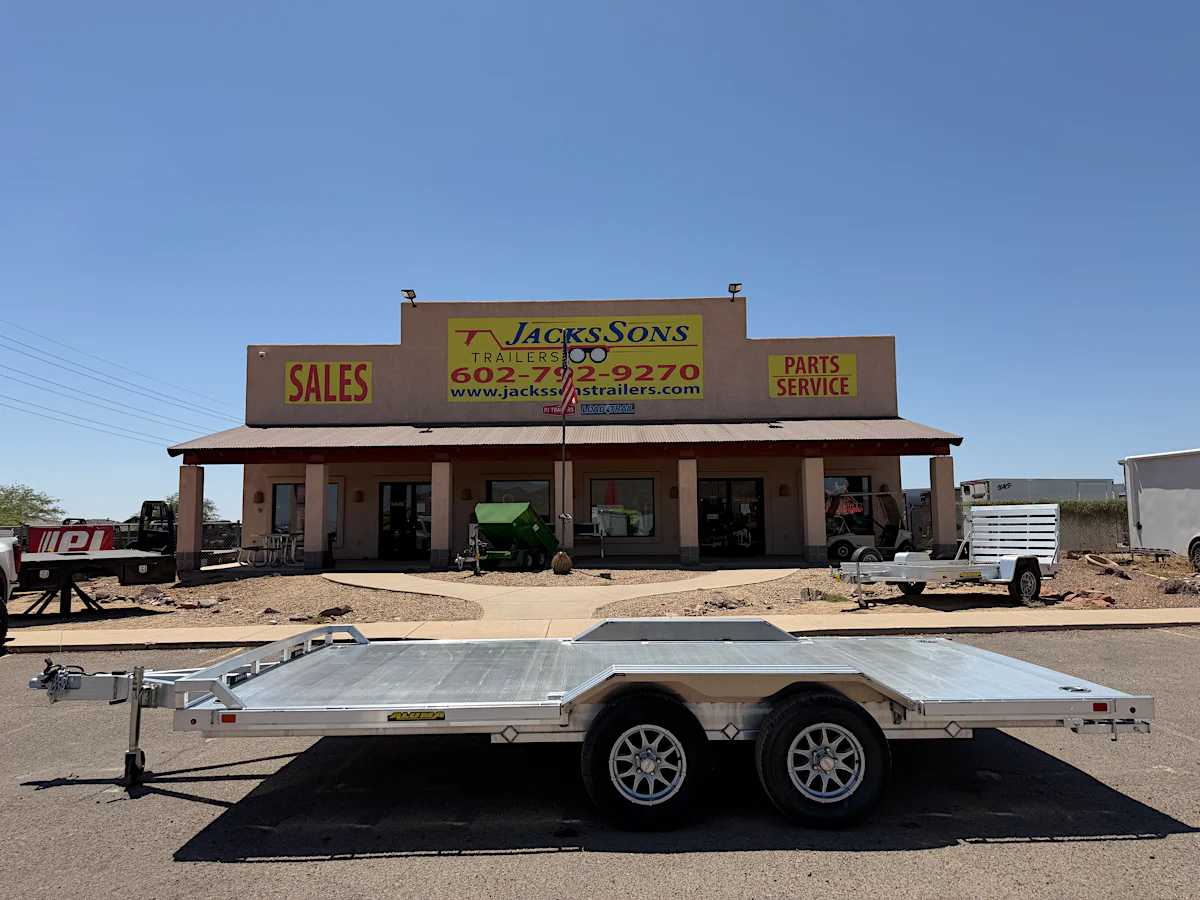 Aluma Aluma 16'x102" Aluminum Car Trailer w/ Ramps (WB16) - Stock #ALU414-SM - Image 1 of 12 Aluma Aluma 16'x102" Aluminum Car Trailer w/ Ramps (WB16) - Stock #ALU414-SM - Image 1 of 12