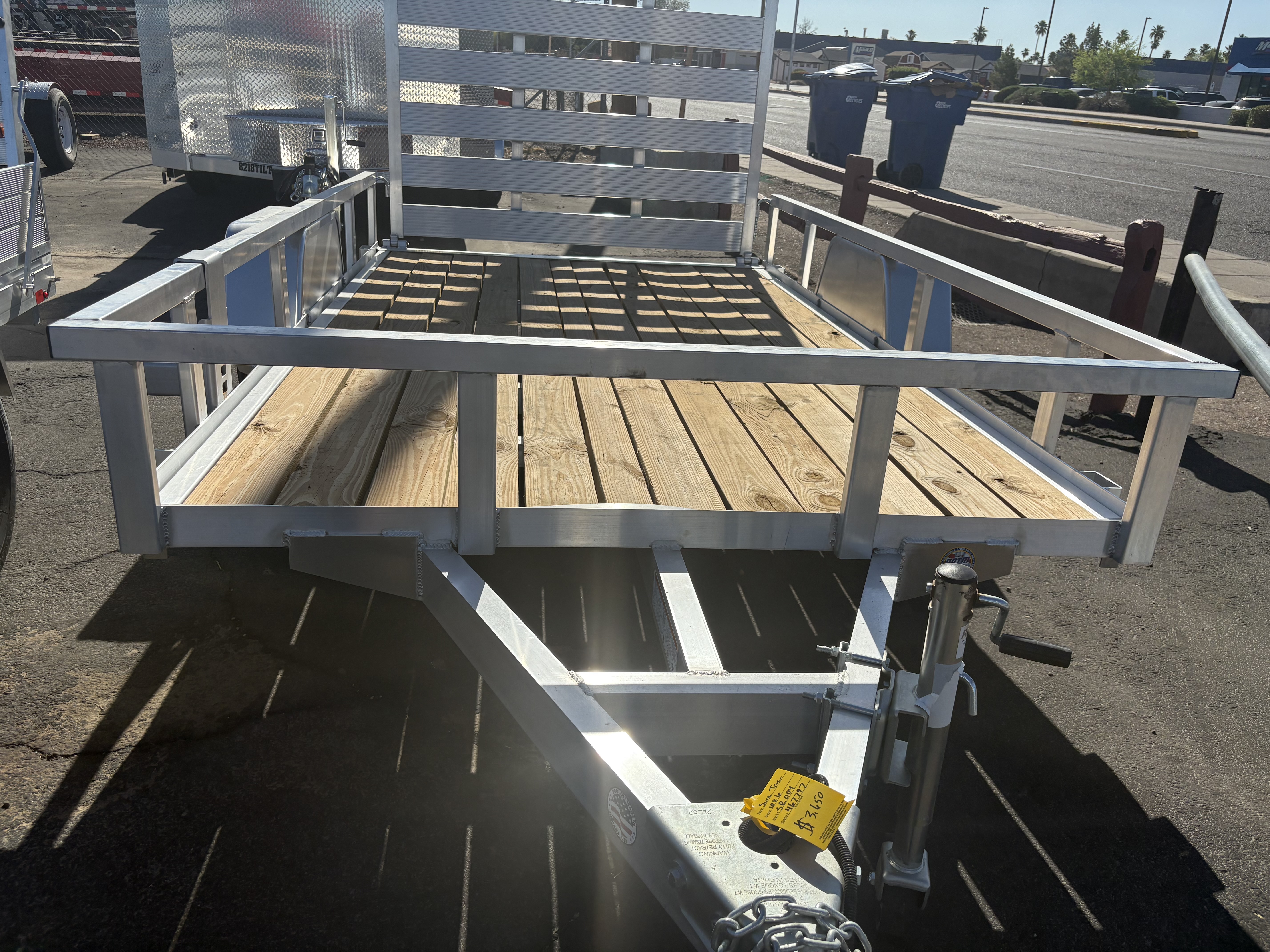 Sure-Trac 10x6 Aluminum Utility, 3K GVWR, Ramp Gate - Stock #SR004 - Image 1 of 5
