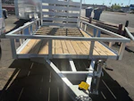 Sure-Trac 10x6 Aluminum Utility, 3K GVWR, Ramp Gate Stock #SR004 - Thumbnail 1