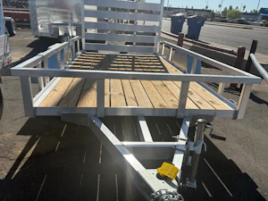 Sure-Trac 10x6 Aluminum Utility, 3K GVWR, Ramp Gate