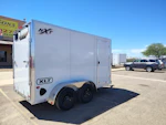 Alcom 12x6 All Aluminum XLT-P Enclosed, 7K GVWR, Ramp Door Stock #ALC247 - Thumbnail 3