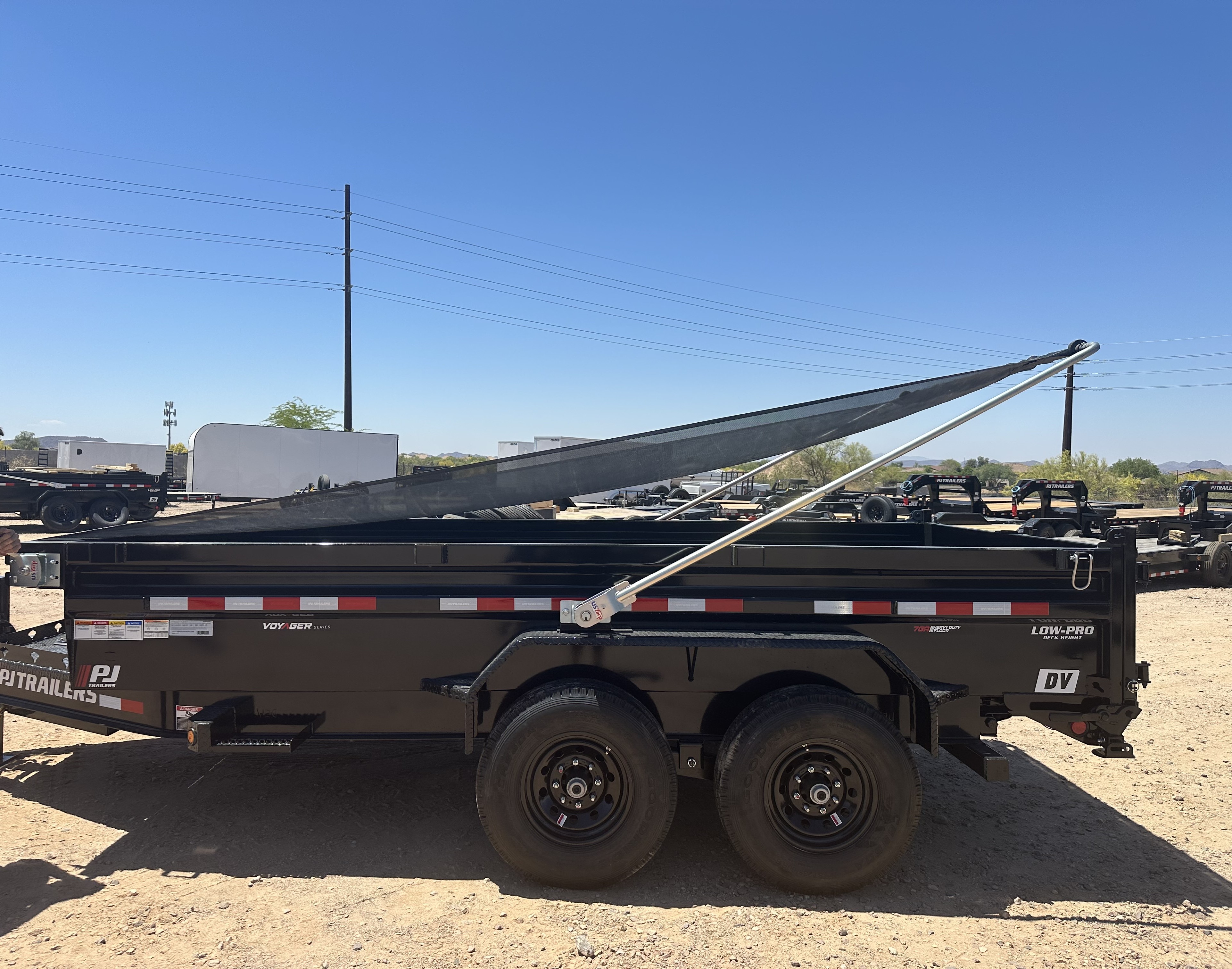 P.J. Trailers 14'x83" Voyager Dump Trailer w/ 2' Sides (DV) - Stock #PJD1389 - Image 4 of 6