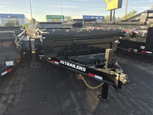 P.J. Trailers 16X83 Tandem Axle, Low Pro Dump, 15.4K GVWR