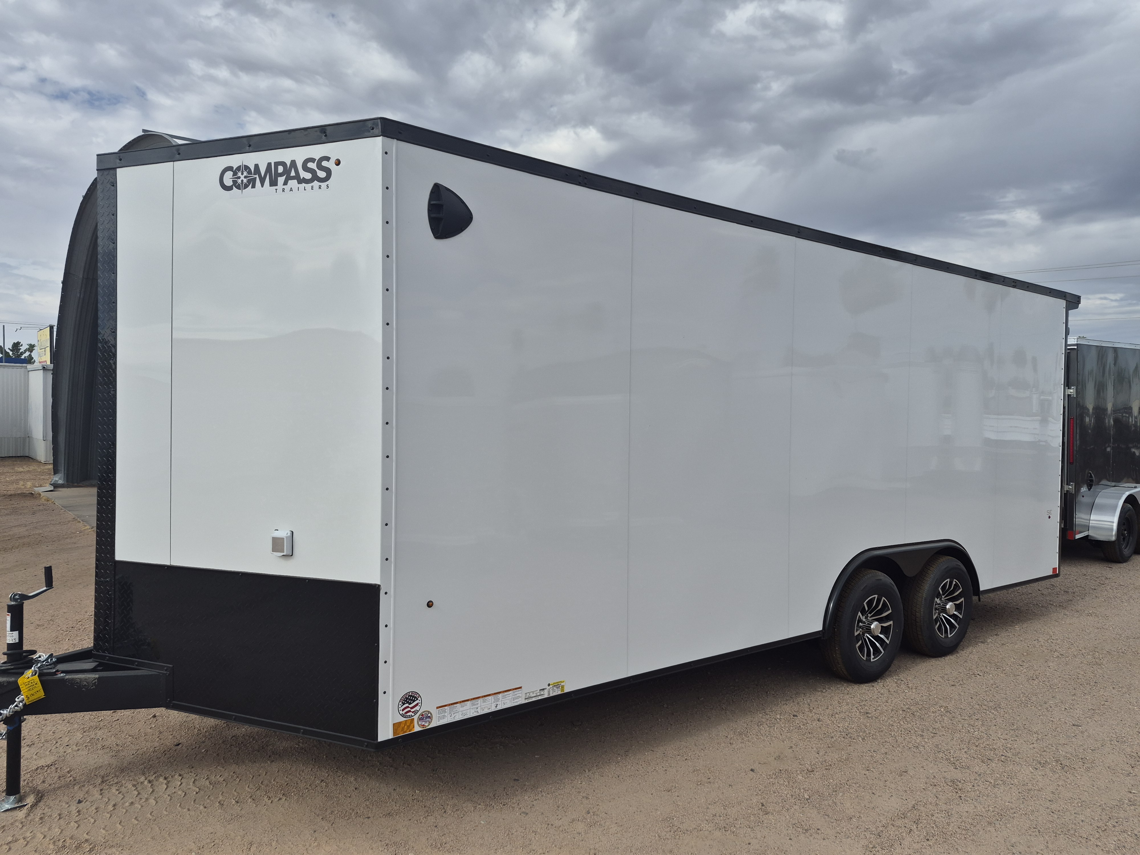 Compass 20x8.5 Jasper SE Car Hauler, 10K GVWR, Ramp Door, A/C, White Wall / Ceiling, RTP Floor - Stock #CMP2878 - Image 1 of 5