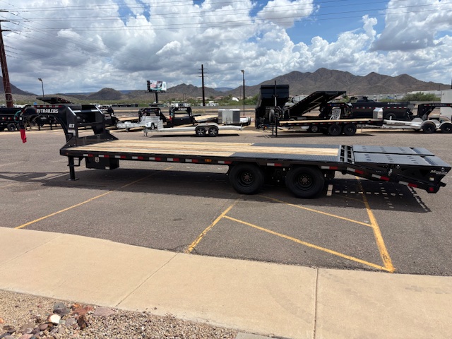 P.J. Trailers 25' Gooseneck, Low-Pro Flatdeck with Duals, 25K GVWR, 14 PLY - Stock #PPJ10887 - Image 3 of 5