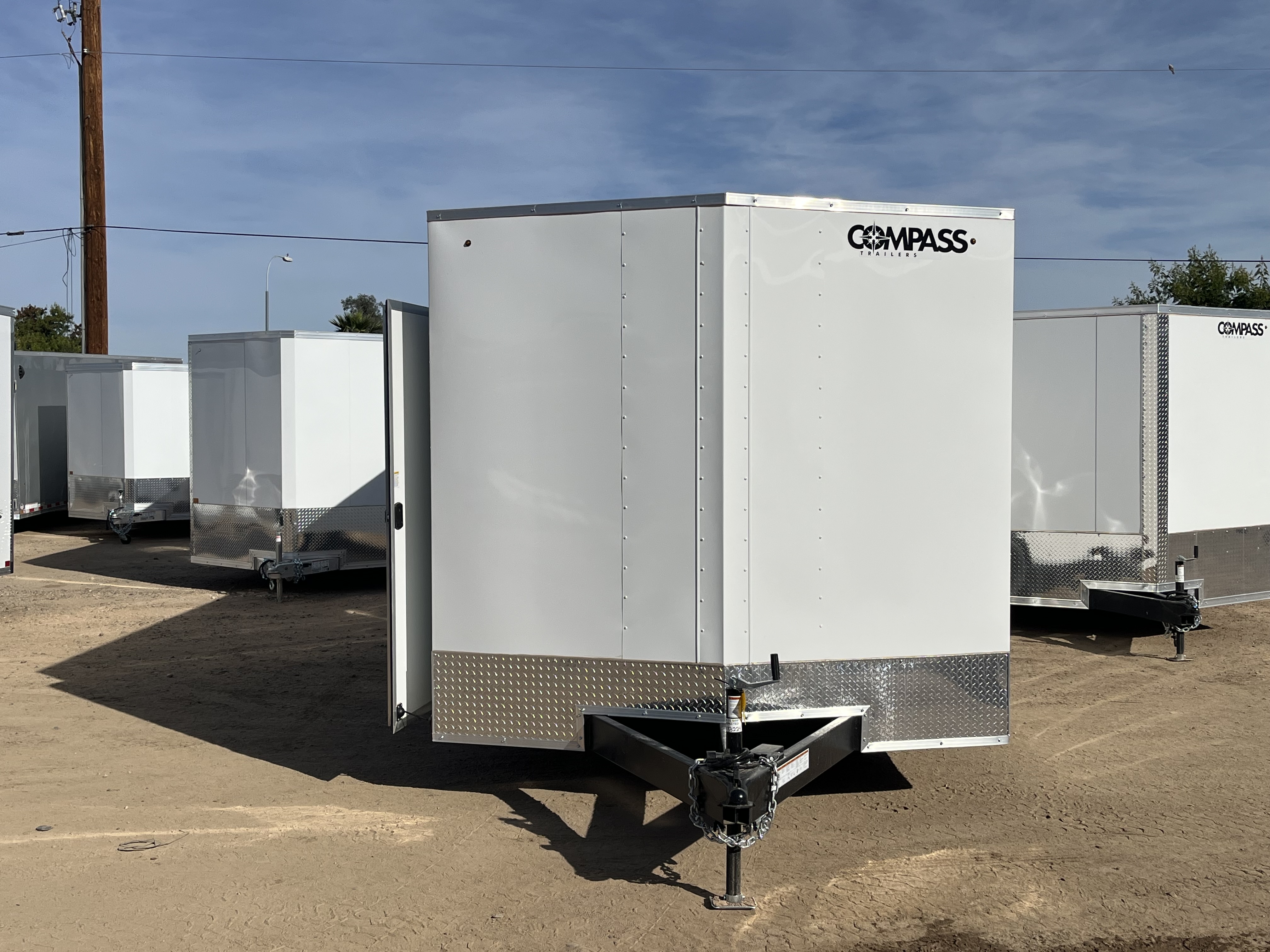 Compass 24x8.5 Indigo DLX Car Hauler, 10K GVWR, 6" Extra Height, Ramp Door - Stock #CMP2769 - Image 3 of 11