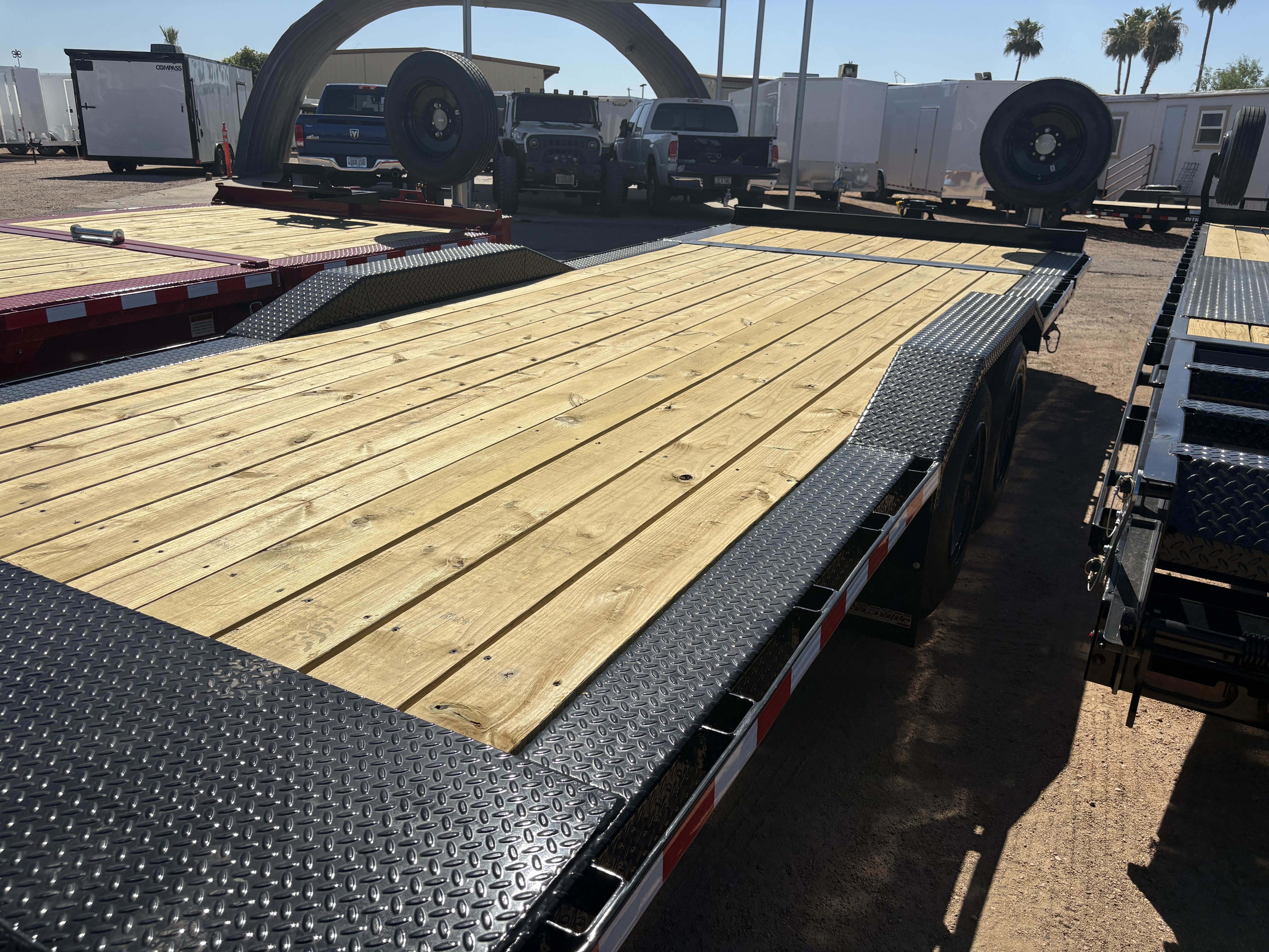 Midsota 22x8.5 (18'+4') Tilt Bed Wide Body, 17,600 GVWR, Winch Package, 80" Steel Toolbox - Stock #MI007 - Image 5 of 5