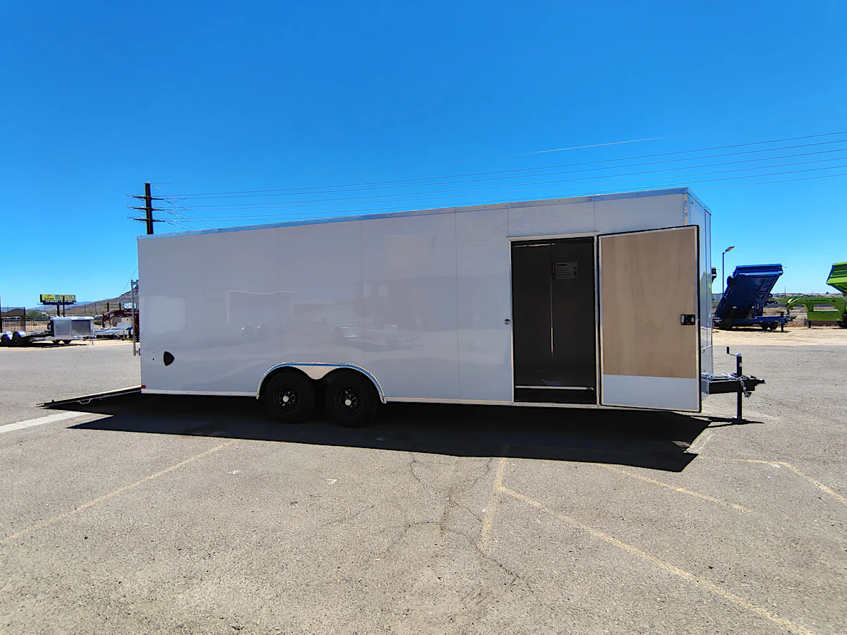 Compass Compass 24'x102" Car Trailer w/ Ramp Door - Stock #CMP2907 - Image 1 of 9 Compass Compass 24'x102" Car Trailer w/ Ramp Door - Stock #CMP2907 - Image 1 of 9