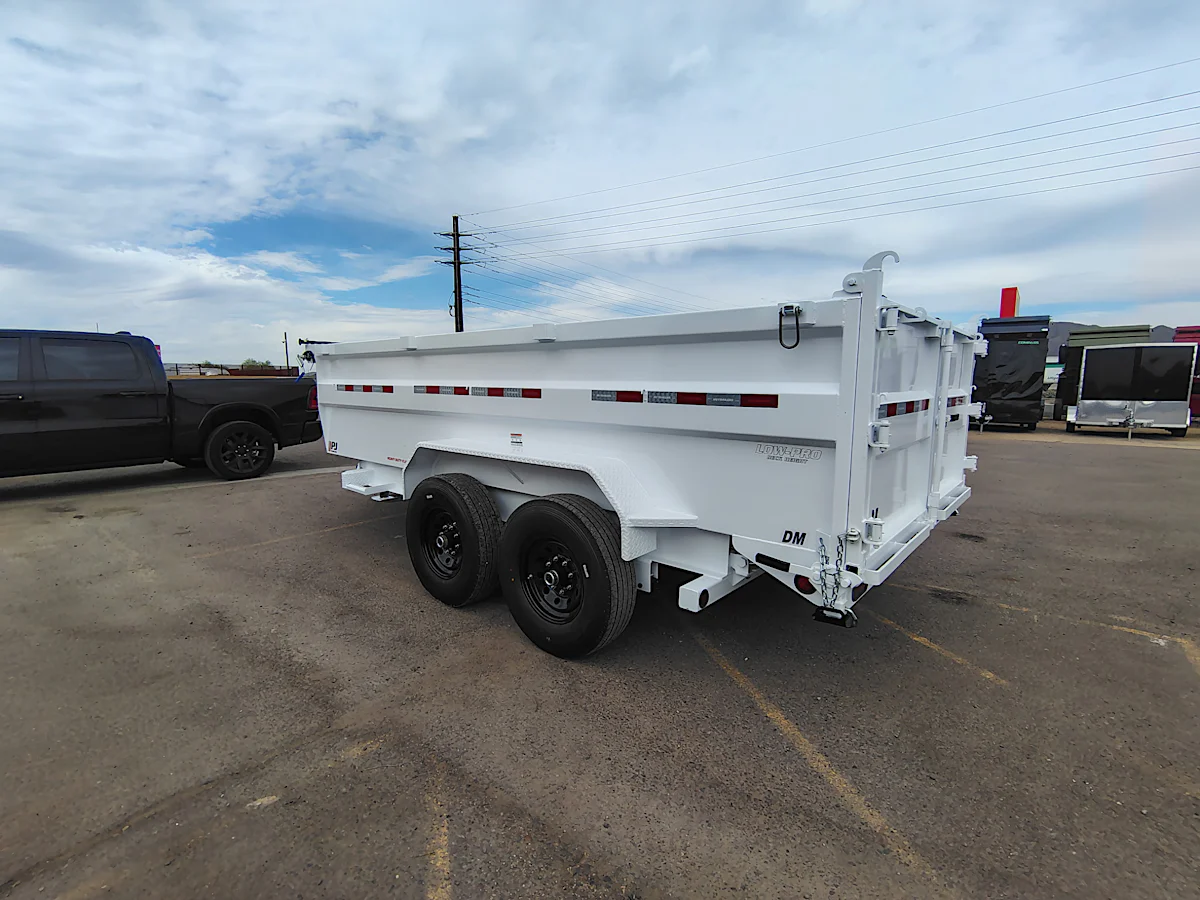 PJ Trailers PJ Trailers 14'x84" Scissor Low-Pro High Side Dump Trailer w/ 36" Sides (DM) - Stock #PJD1673 - Image 1 of 12 PJ Trailers PJ Trailers 14'x84" Scissor Low-Pro High Side Dump Trailer w/ 36" Sides (DM) - Stock #PJD1673 - Image 1 of 12