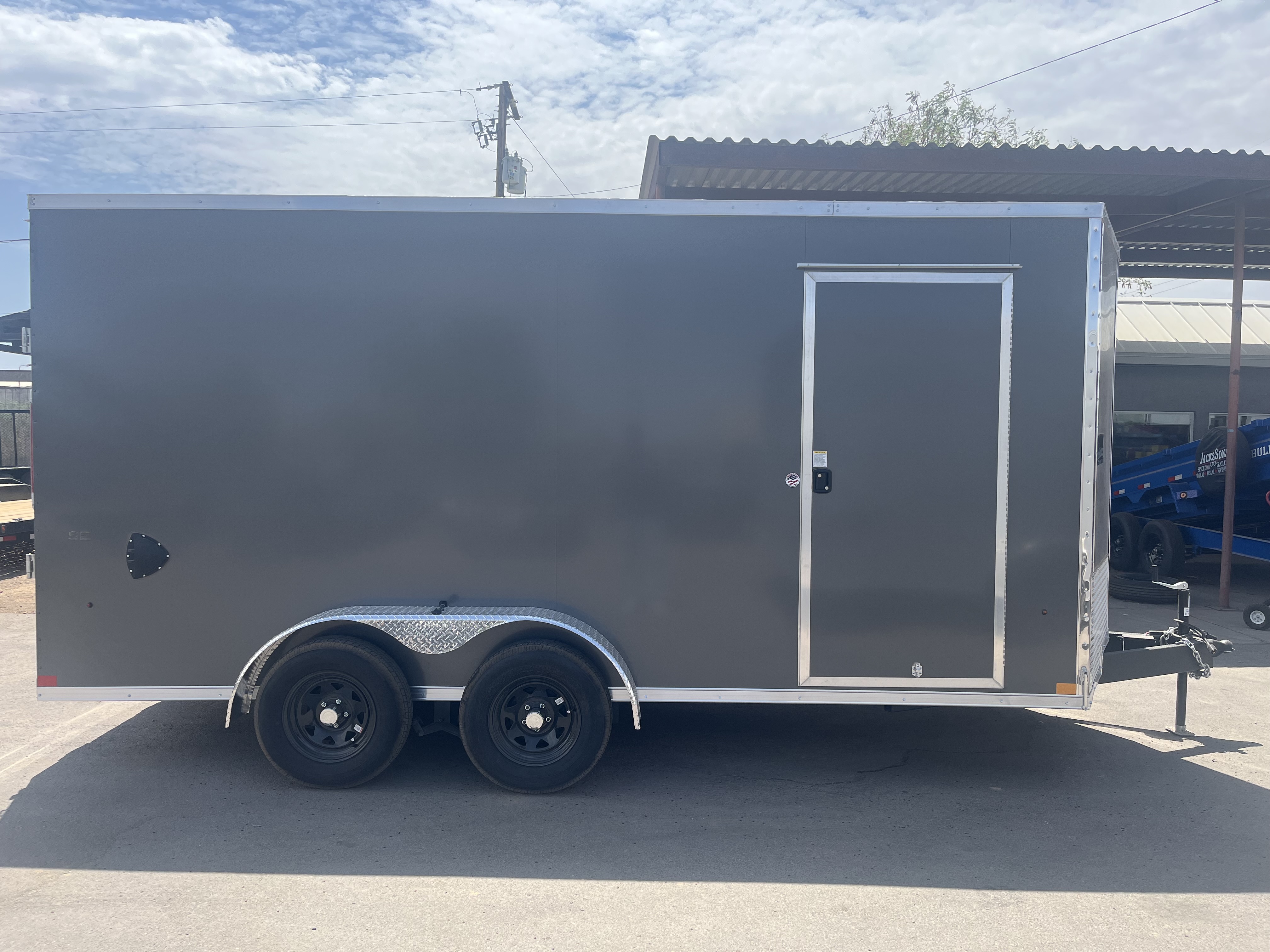 Compass 7'x16' Enclosed Cargo Trailer w/ Rear Ramp Door