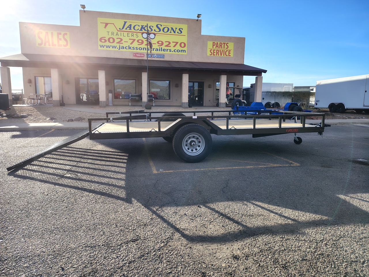 ECHO 14x102" Single Axle, 5.2K GVWR, Drive Over Fenders, Utility - Stock #ECH263 - Image 3 of 5