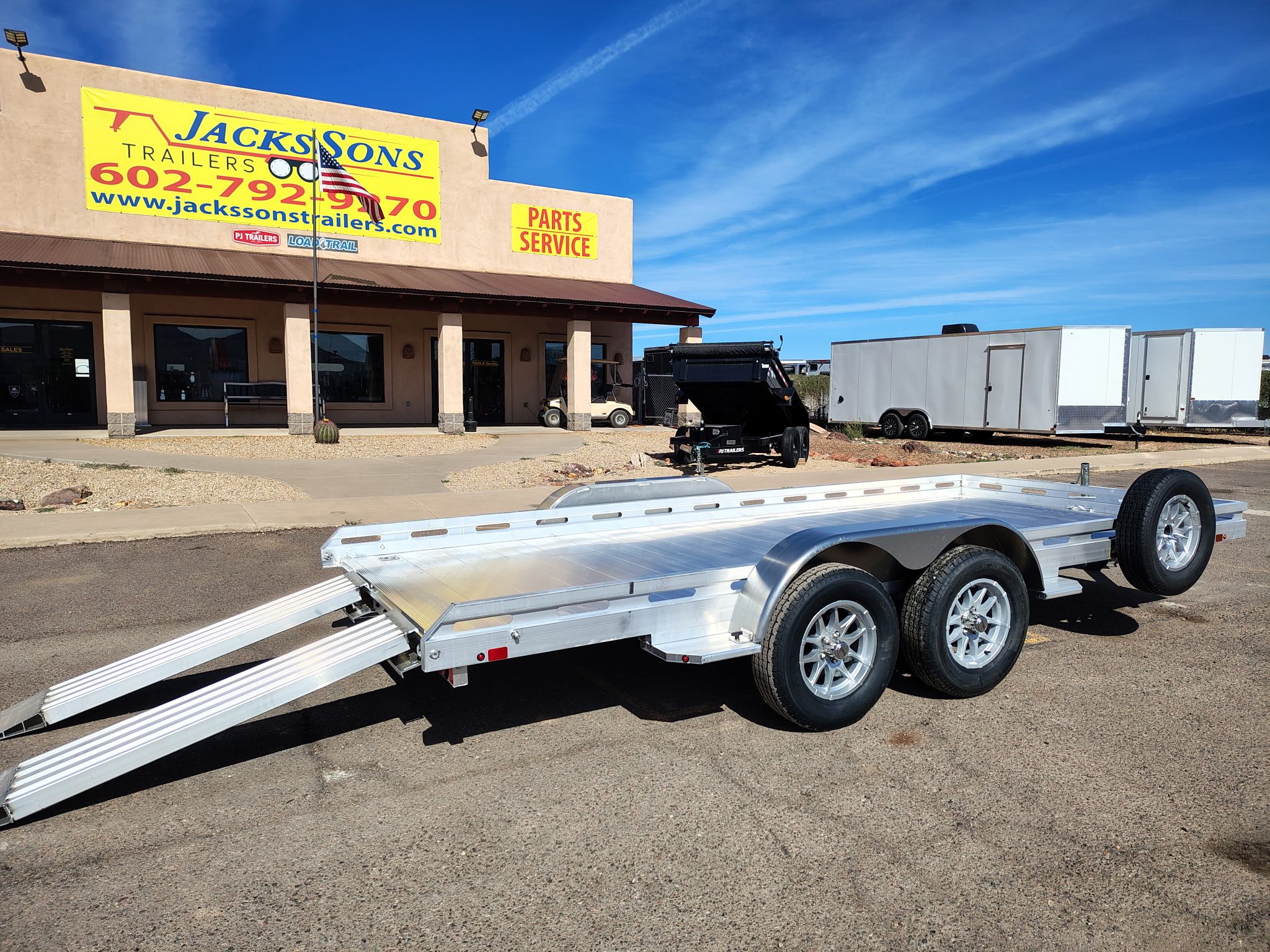 Aluma 16x80 All Aluminum, 8.5K GVWR, Tandem Axle, Ramp (8016TA-EL-R-RTD) - Stock #ALU374 - Image 5 of 7