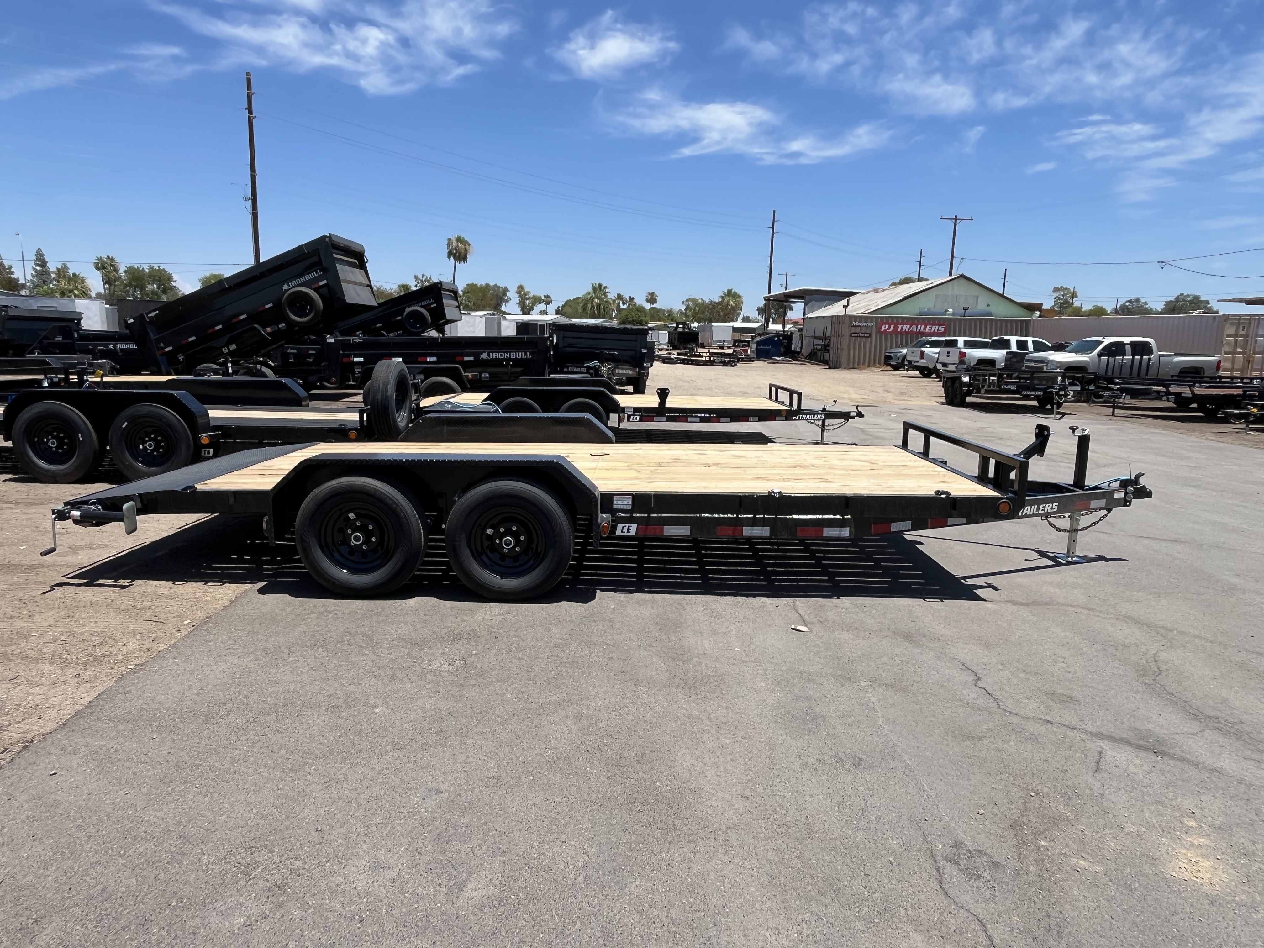 P.J. Trailers 18x83 Tandem Axle Channel Equipment, 10K GVWR, Slide-In Ramps - Stock #PPJ11216 - Image 2 of 8