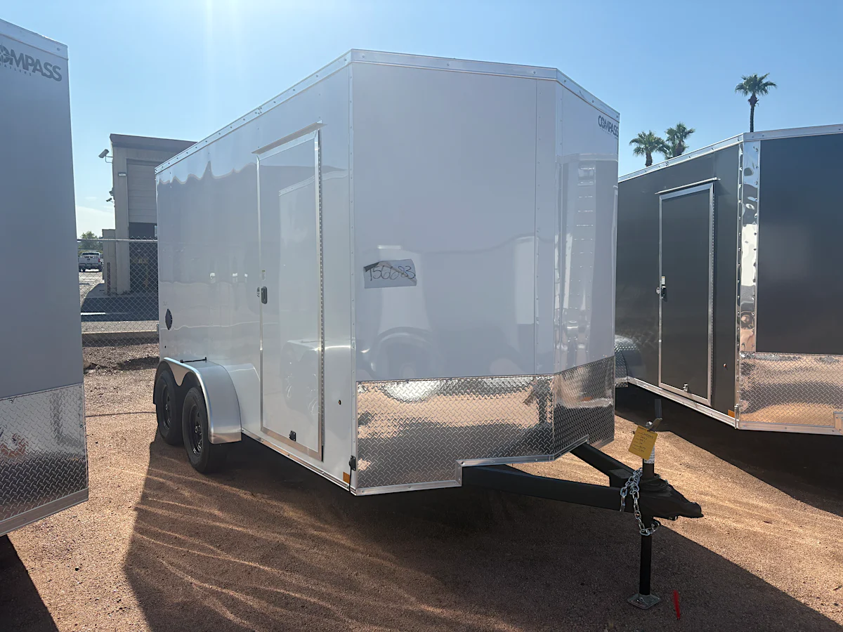 Compass 14x7 Indigo DLX, 7K GVWR, Ramp Door - Stock #CMP2949 - Image 1 of 5 Compass 14x7 Indigo DLX, 7K GVWR, Ramp Door - Stock #CMP2949 - Image 1 of 5
