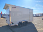 Alcom 14x7.4 All Aluminum NXT Car Hauler, 7K GVWR, Side Door, Ramp Door Stock #ALC203 - Thumbnail 1