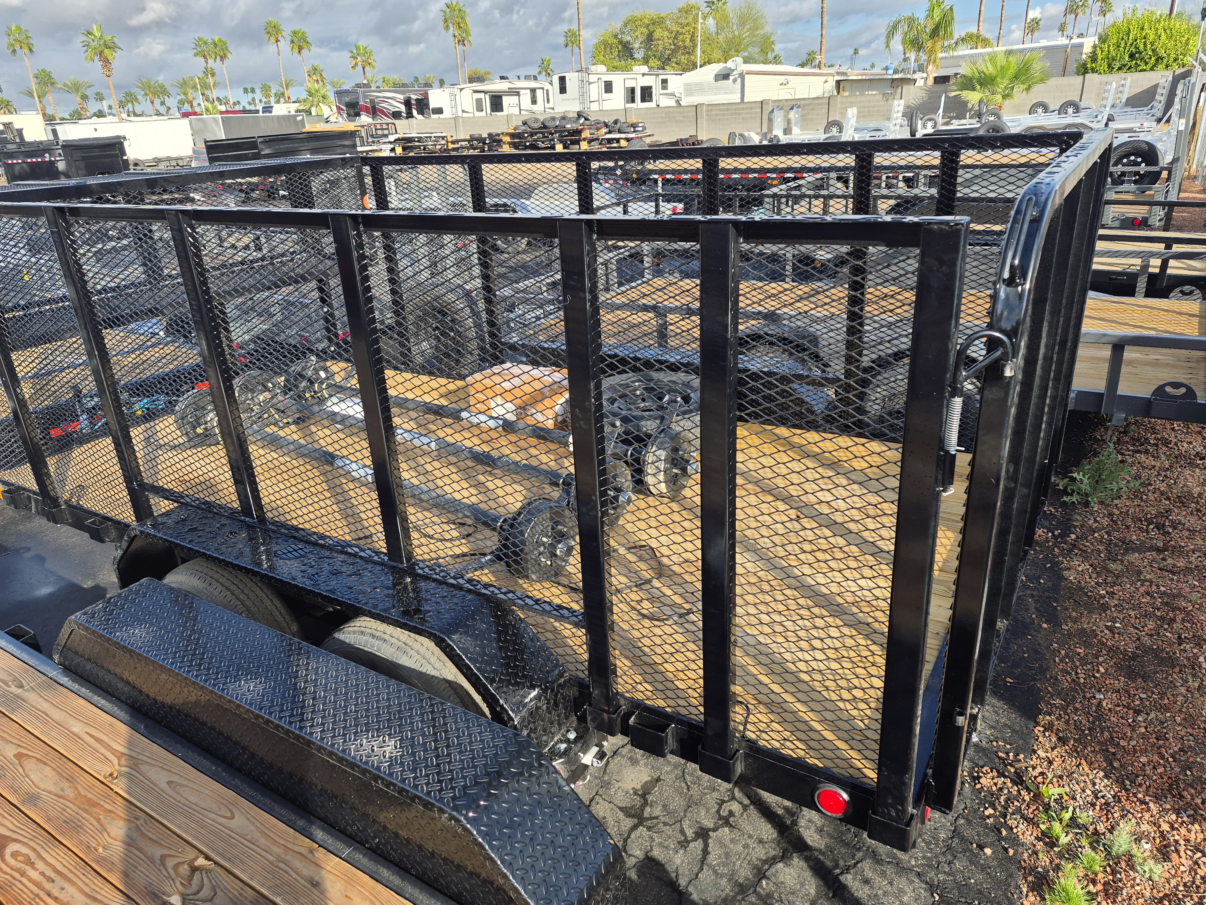 P.J. Trailers 16x83 Tandem Axle, 7K GVWR, Channel Utility, Landscape Toolbox - Stock #PPJ11058 - Image 4 of 4