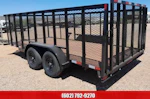 Sun Country Trailers 14x83 SU Tandem Axle, 4' Raised and Expanded Sides, D-Rings, Ramp Gate, Wrap Tongue, Spare Mount Stock #PLC0922 - Thumbnail 5