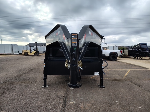 Norstar 16x83 IronBull Gooseneck, Tandem Axle, 16K GVWR, 48" Sides, Telescopic Cylinder - Stock #NST1342 - Image 6 of 12