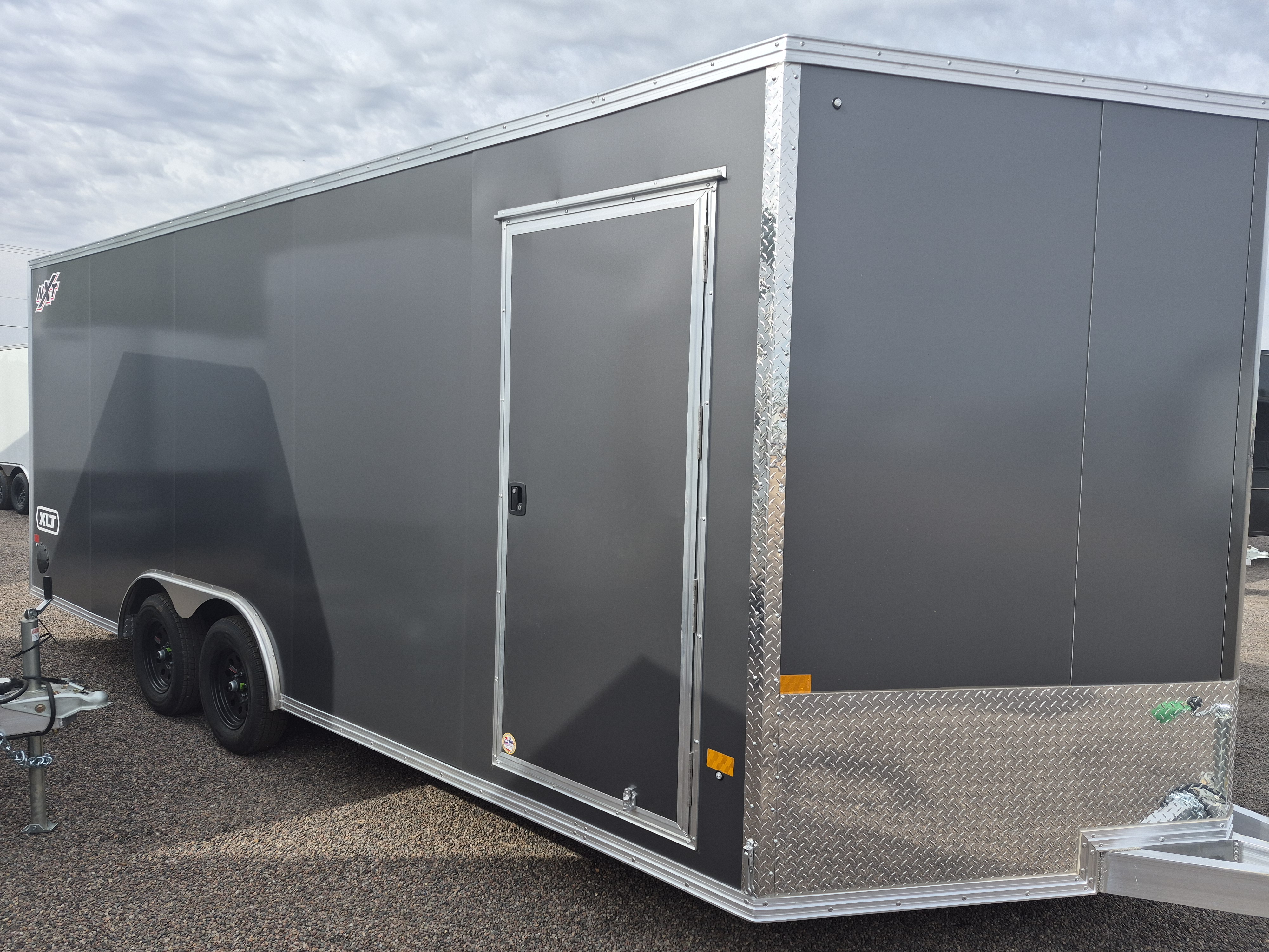 Alcom 20x8.5 All Aluminum, XLT-P Car Hauler, Elite Escape Door, 7K GVWR, Ramp Door - Stock #ALC256 - Image 2 of 5