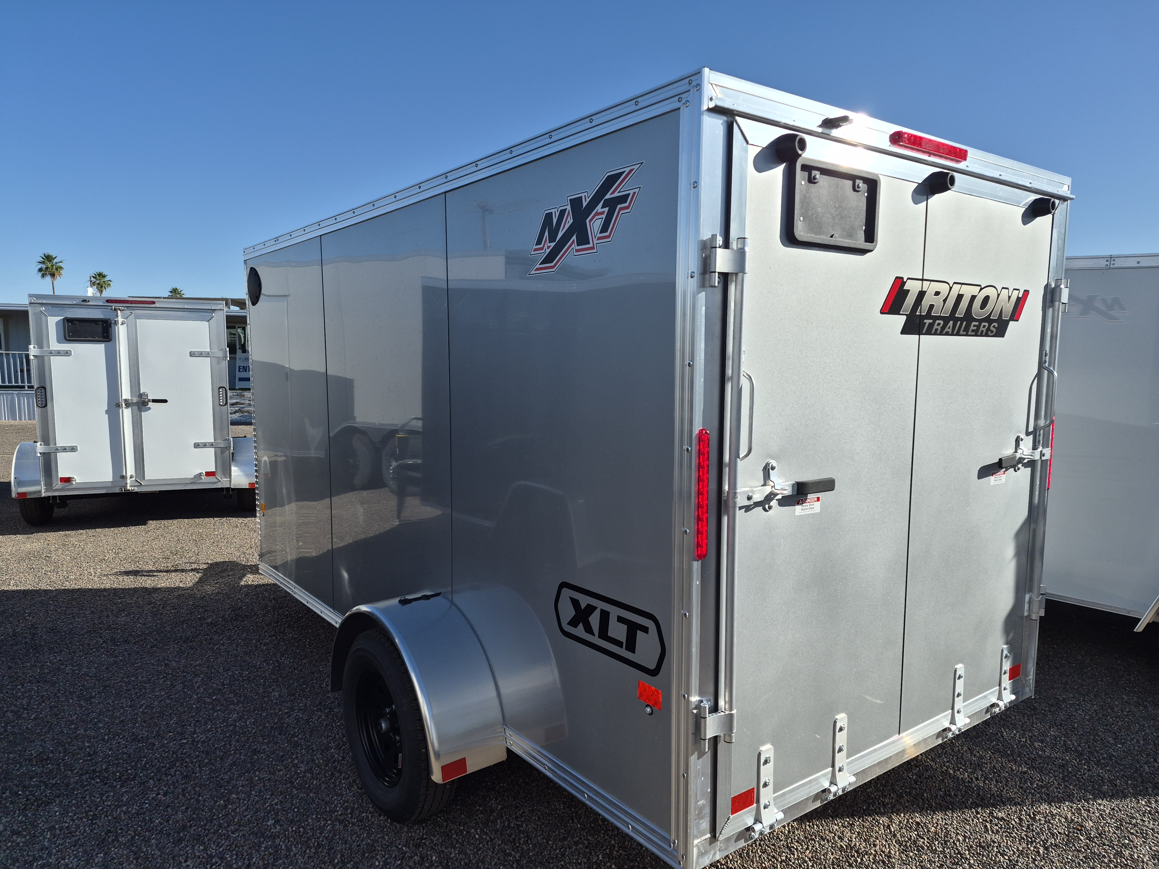 Alcom 12x6 All Aluminum XLT-P Enclosed, 7K GVWR, 72" Side Door, Ramp Door - Stock #ALC229 - Image 2 of 4