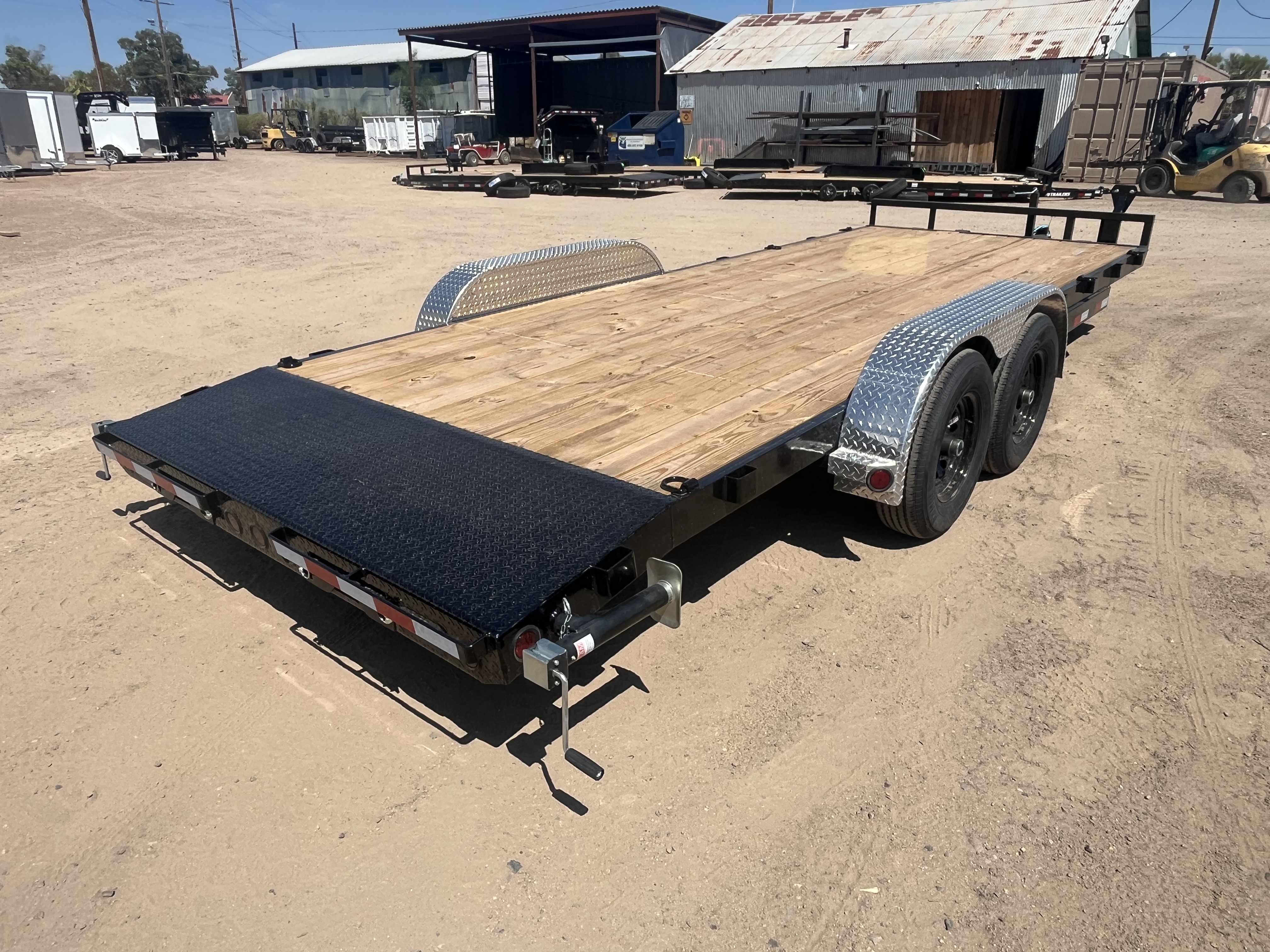 P.J. Trailers 20x83 Tandem Axle Channel Equipment, 10K GVWR, Slide-In Ramps - Stock #PPJ11215 - Image 4 of 7