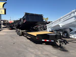 Midsota 20x7 (14'+6') Flat Front Rear Dump, 15,400 GVWR, 40" Steel Toolbox Stock #MID003 - Thumbnail 2
