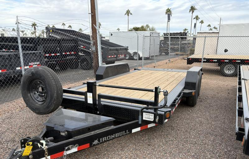 Norstar 16x83 Ironbull Tandem Axle, 14K GVWR, Low-Pro Power Tilt - Stock #NS412-P - Image 1 of 6