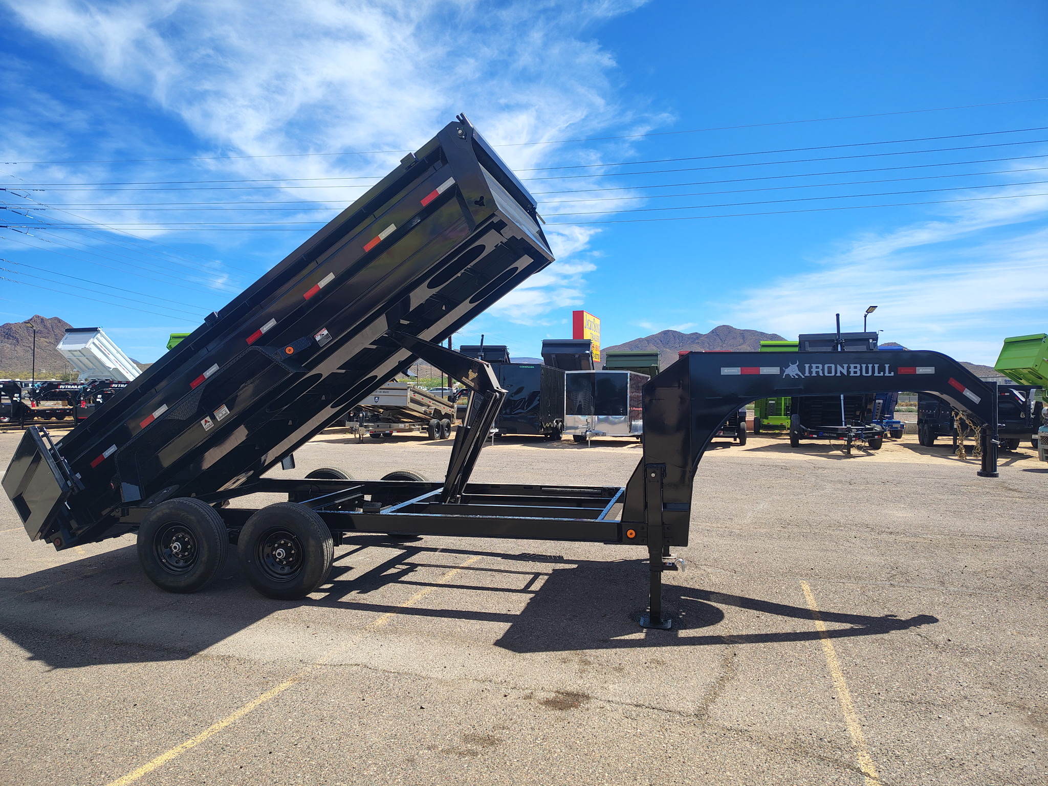 Norstar 16x83 IronBull Gooseneck, Tandem Axle Dump, 15K GVWR, 24" Sides - Stock #NST1430 - Image 5 of 16