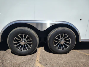 Compass 26x8.5 Element SE Flat Top Sloped V-Nose Car Hauler 10K GVWR,  6" Additional Height, Ramp Door