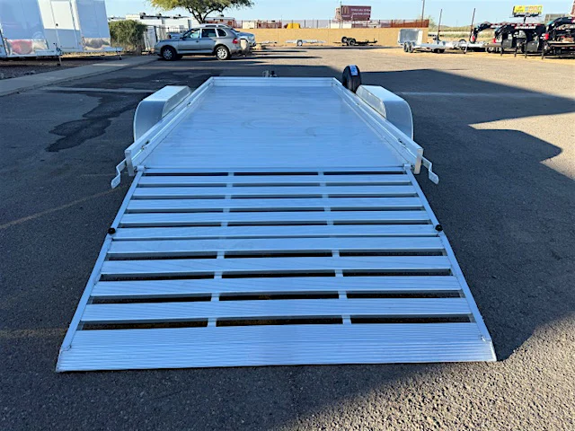 Aluma 14x78 All Aluminum, 7K GVWR, Tandem Axle, W/ Bi-Fold Tailgate (7814ESA-TA-EL-BT) - Stock #ALU428 - Image 1 of 8 Aluma 14x78 All Aluminum, 7K GVWR, Tandem Axle, W/ Bi-Fold Tailgate (7814ESA-TA-EL-BT) - Stock #ALU428 - Image 1 of 8