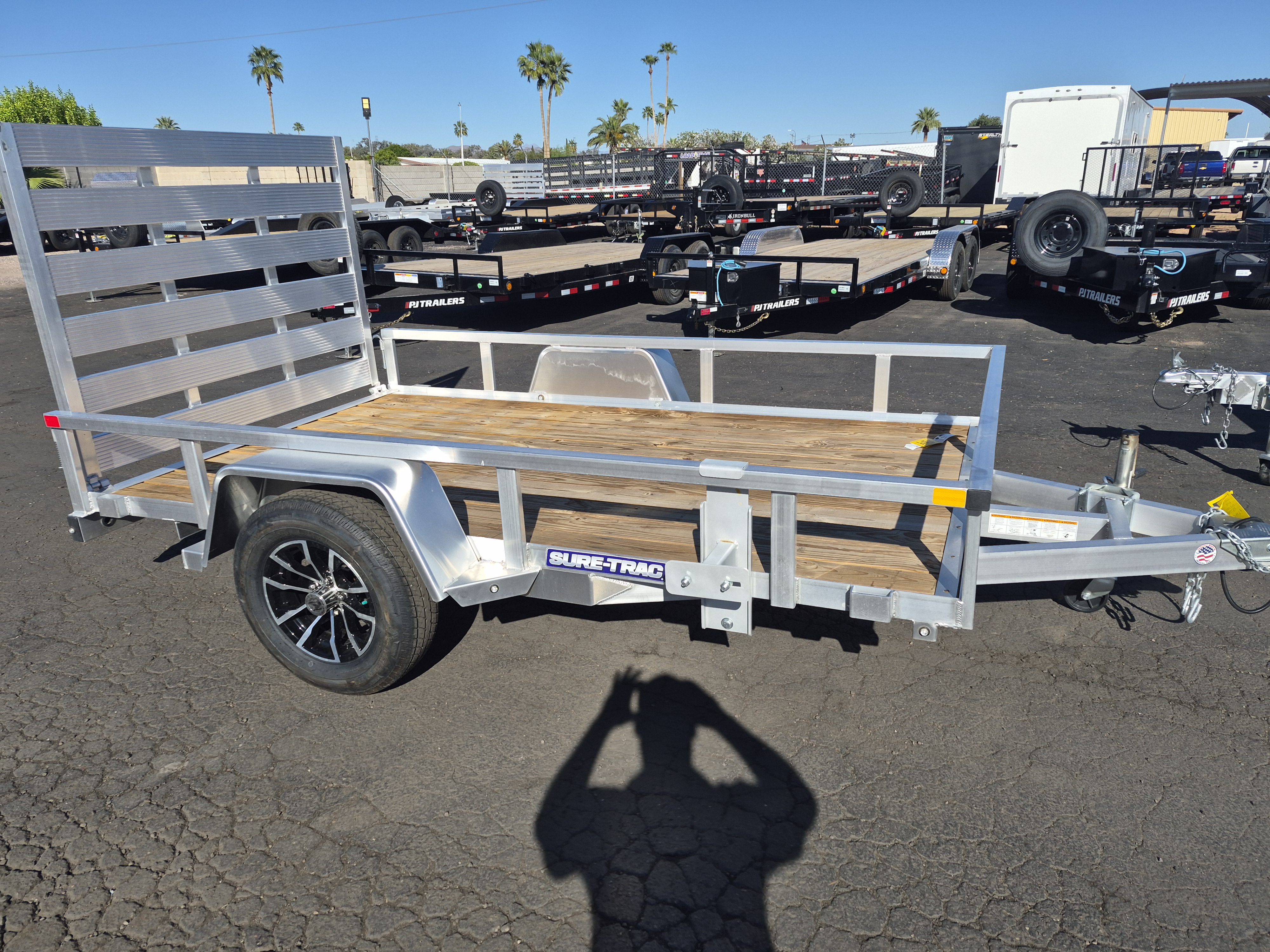 Sure-Trac 10x6 Aluminum Utility, 3K GVWR, Ramp Gate - Stock #SR001 - Image 2 of 3