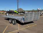 Aluma 20x102 All Aluminum, 10K GVWR, Tandem Axle Deckover, W/ Bi-Fold Tailgate (1020H-TA-BT-DT-RR-RTD) Stock #ALU419-SM - Thumbnail 1