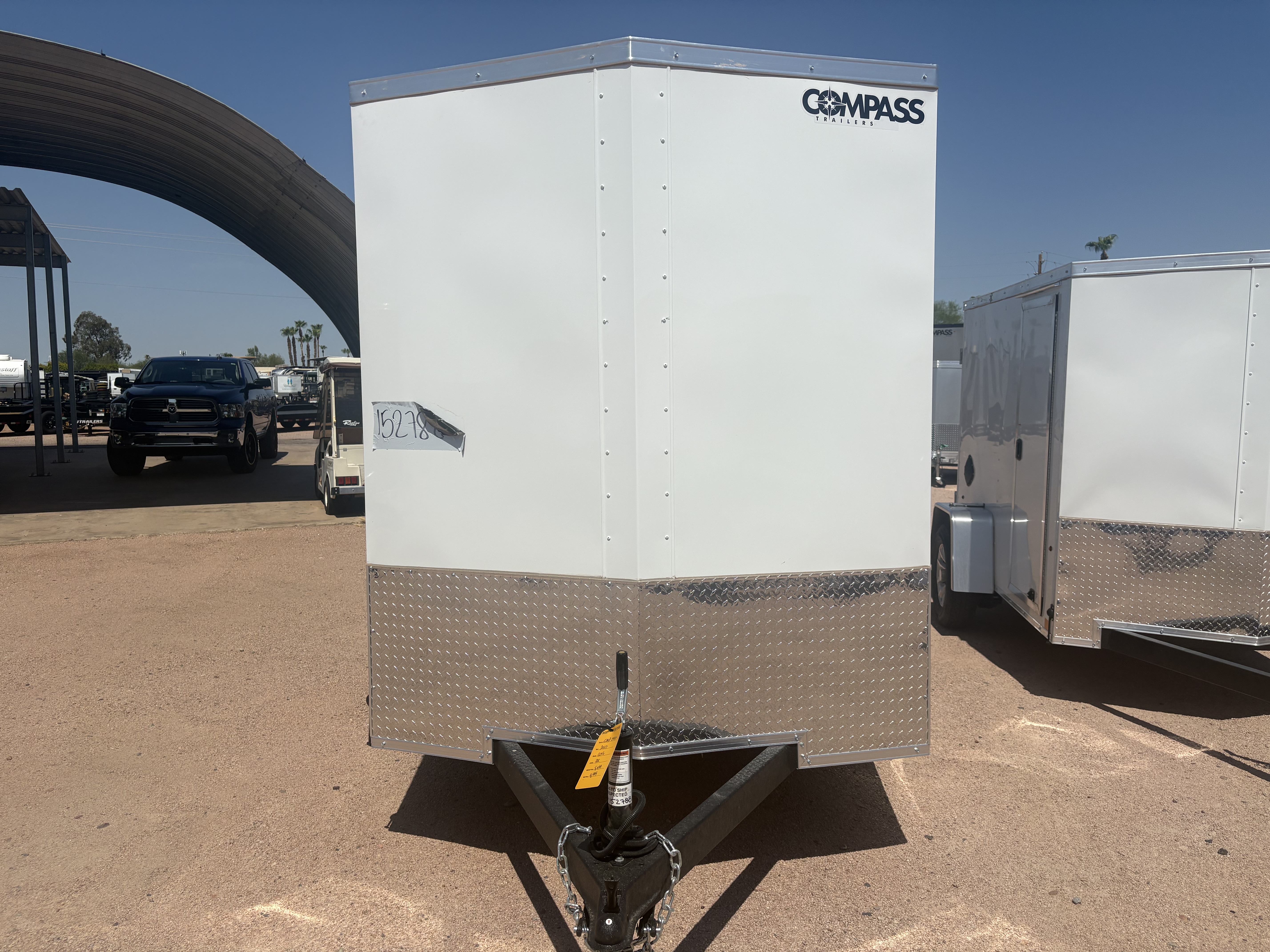 Compass 6'x12' Enclosed Cargo Trailer w/ Rear Ramp Door