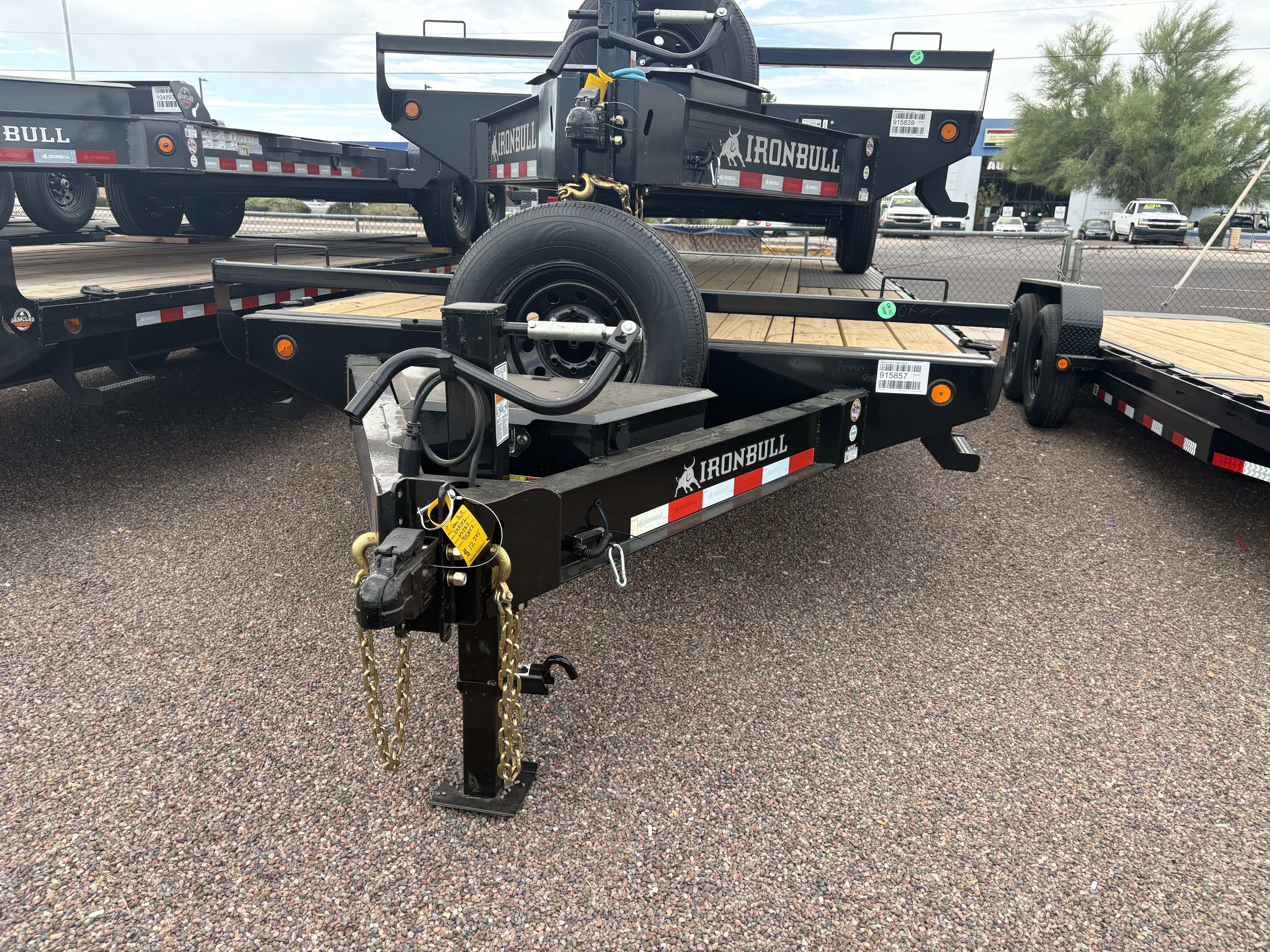 Norstar 24x102" IronBull Tandem Axle, 14K GVWR, Deckover Tilt, Scissor UPG - Stock #NS587 - Image 1 of 5