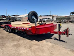Midsota 24x8.5 (18'+6') Tilt Bed Wide Body, Drive Over Fender, 17,600 GVWR, 80" Steel Toolbox Stock #MI009 - Thumbnail 1
