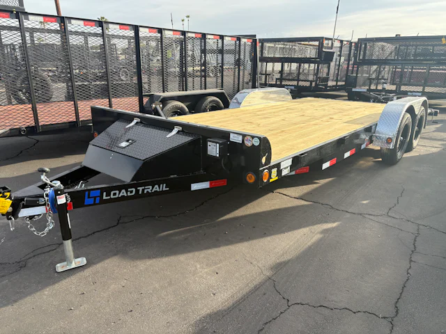 Load Trail 18'x83" Channel Frame Car Hauler w/ Slide-In Ramps